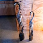 2 prachtige kraanvogels hout gesneden, Ophalen of Verzenden