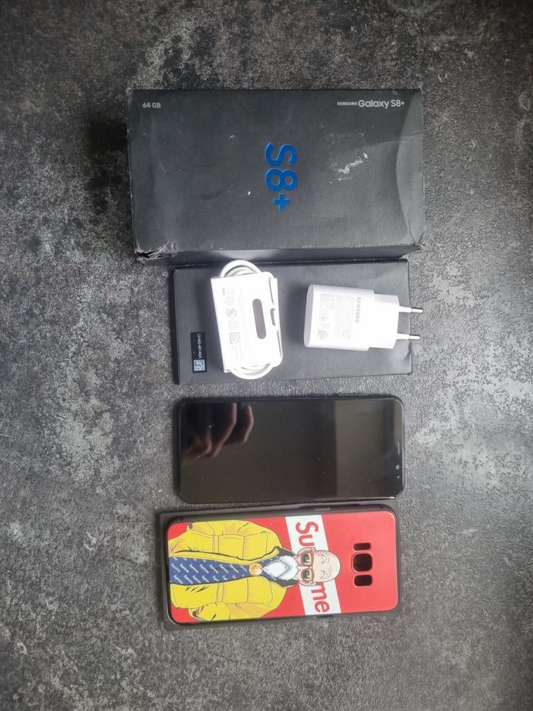 Samsung Galaxy S8 Plus – Nieuwstaat – Refurbished – met doos, Verzenden, Zwart, Touchscreen, Refurbished