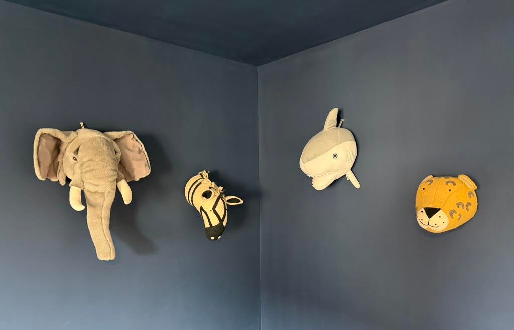 Dierenkop wanddecoratie kinderkamer speelkamer, Ophalen, Zo goed als nieuw, Wanddecoratie