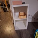 Witte Kallax kast met 2 vakken, Minder dan 50 cm, Ophalen of Verzenden, Zo goed als nieuw, Minder dan 100 cm