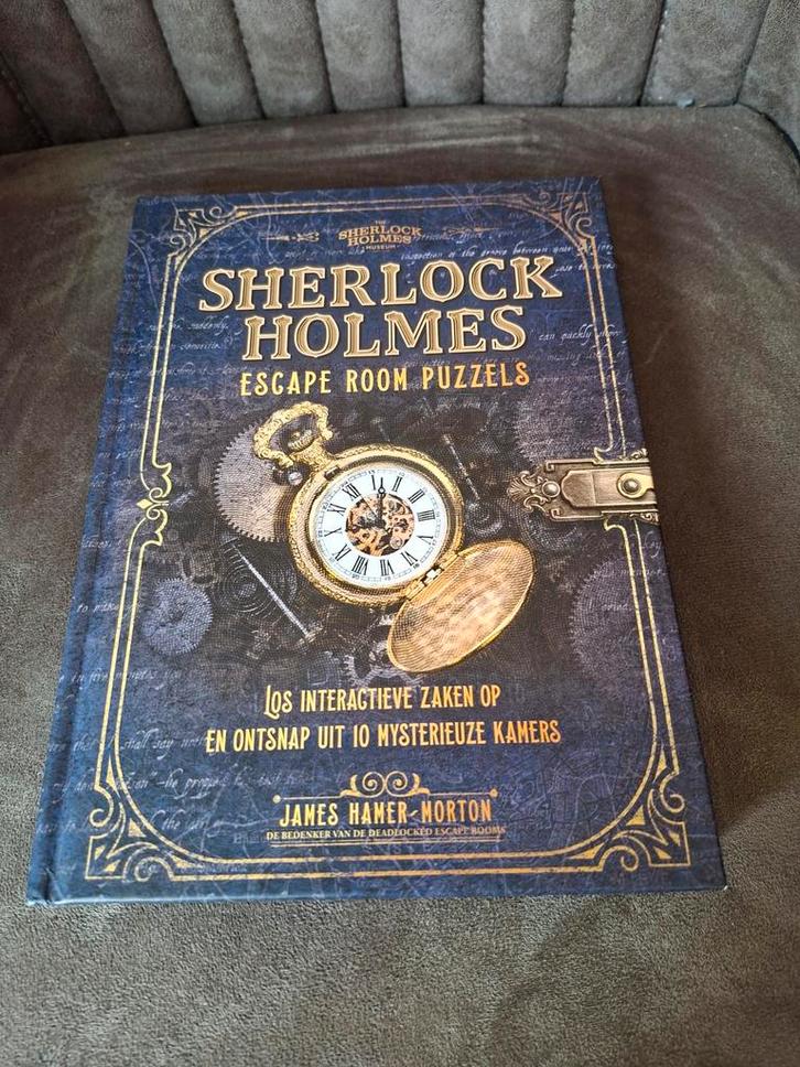 Sherlock Holmes Escape Room Puzzels Boek, Boeken, Detectives, Zo goed als nieuw, Ophalen of Verzenden