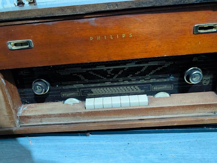 Philips f6x92 dressior buizenradio meubel vintage opknapper, Antiek en Kunst, Antiek | Tv's en Audio, Ophalen