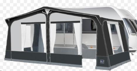 Dorema voortent + luifel Blauw maat 11, Ophalen, Gebruikt, Tot en met 2