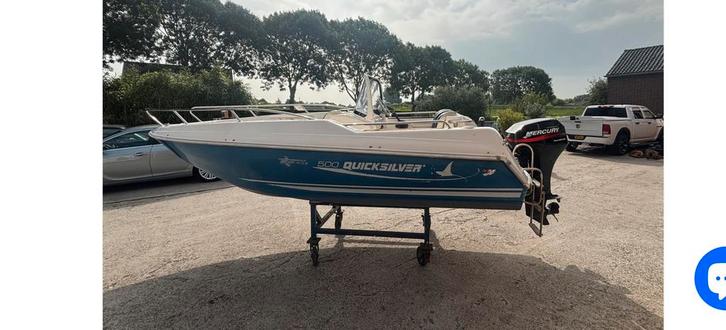 Quicksilver 500 commander., Watersport en Boten, Motorboten en Motorjachten, Gebruikt, Polyester, Tot 6 meter, Benzine, Buitenboordmotor