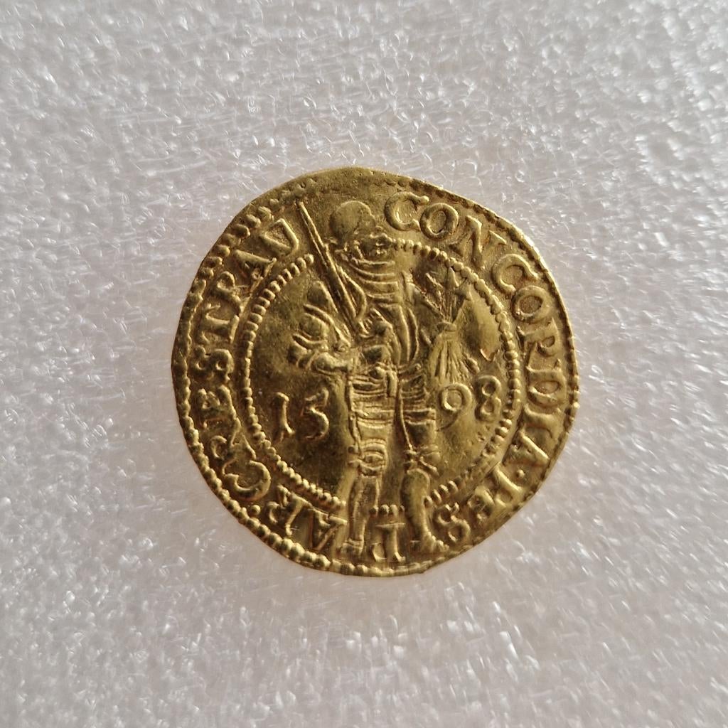 1598 Utrecht Gouden Dukaat (R1/Zeldzaam), Vóór koninkrijk, Losse munt, Goud, Overige waardes
