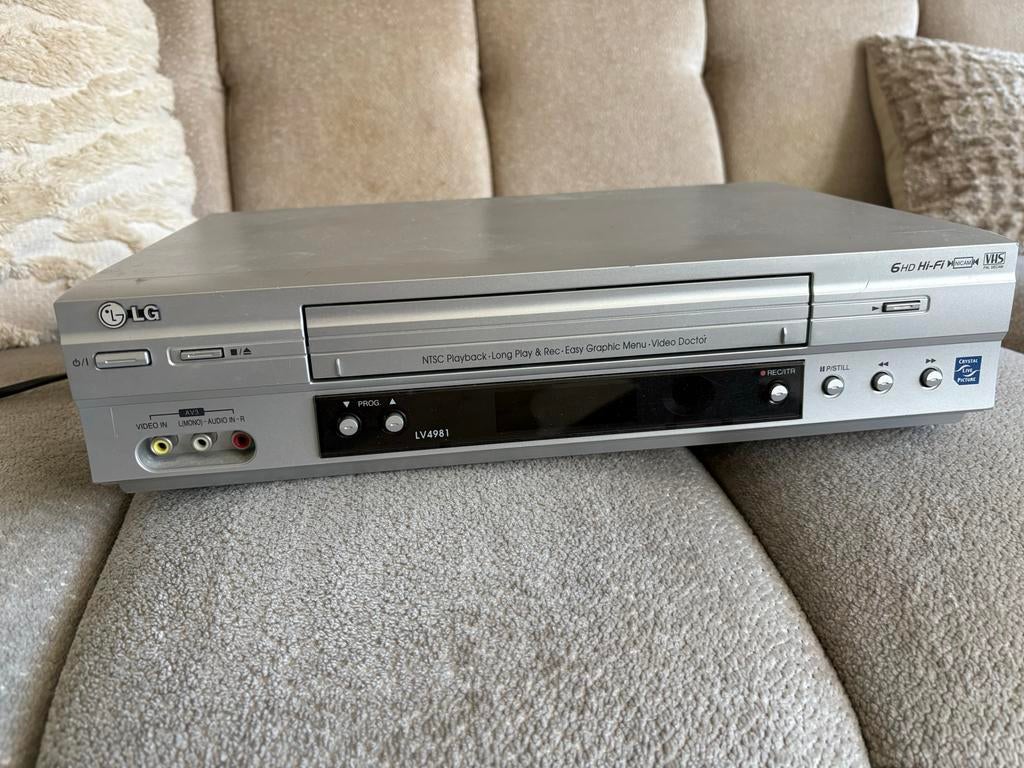 LG LV4981 VHS Videorecorder - NTSC Playback, Audio, Tv en Foto, Videospelers, Ophalen, Gebruikt, VHS-speler of -recorder