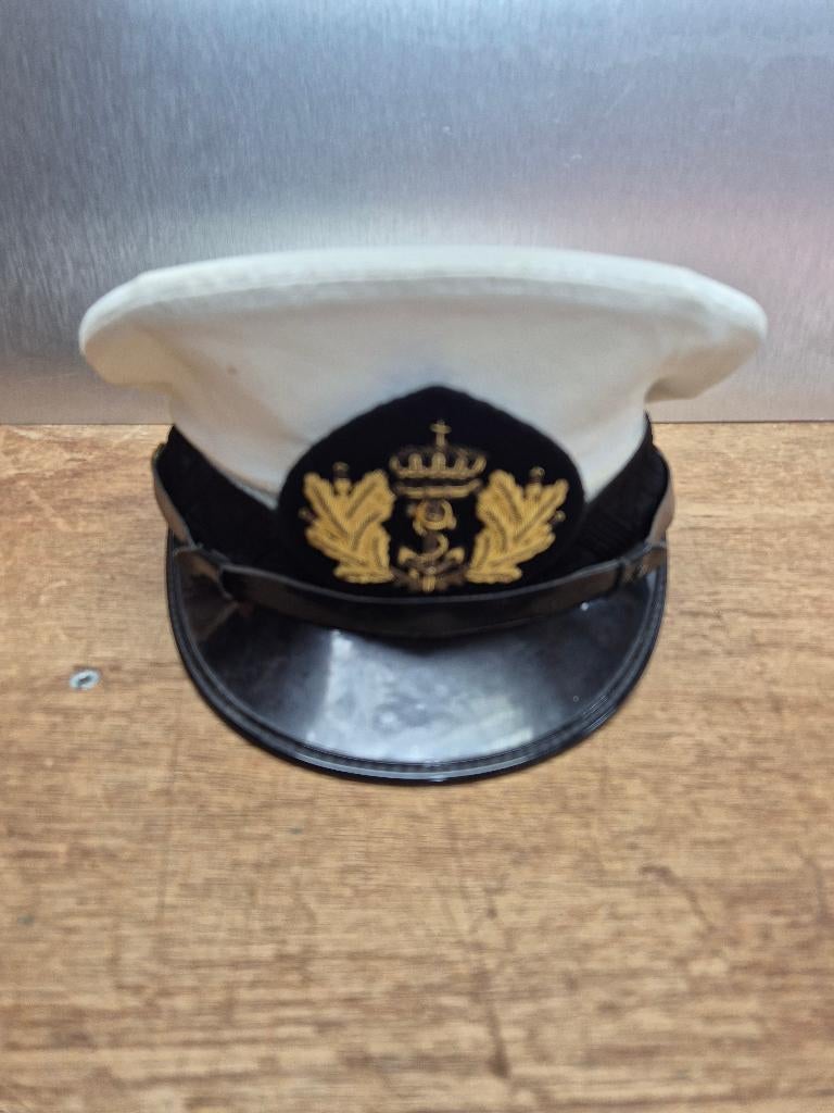 Kon. Marine Pet officier Nederland, Ophalen of Verzenden, Marine, Nederland, Helm of Baret