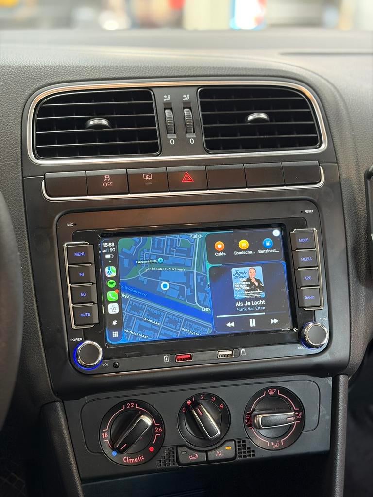 Apple carplay / navigatiesysteem volkswagen inc montage, Auto diversen, Autoradio's, Ophalen of Verzenden, Nieuw
