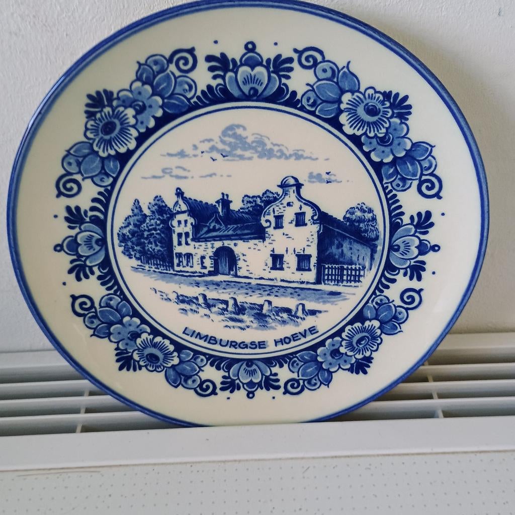 Antiek Zenith-Gouda Delfsblauw bord diameter 18.5cm, Ophalen of Verzenden