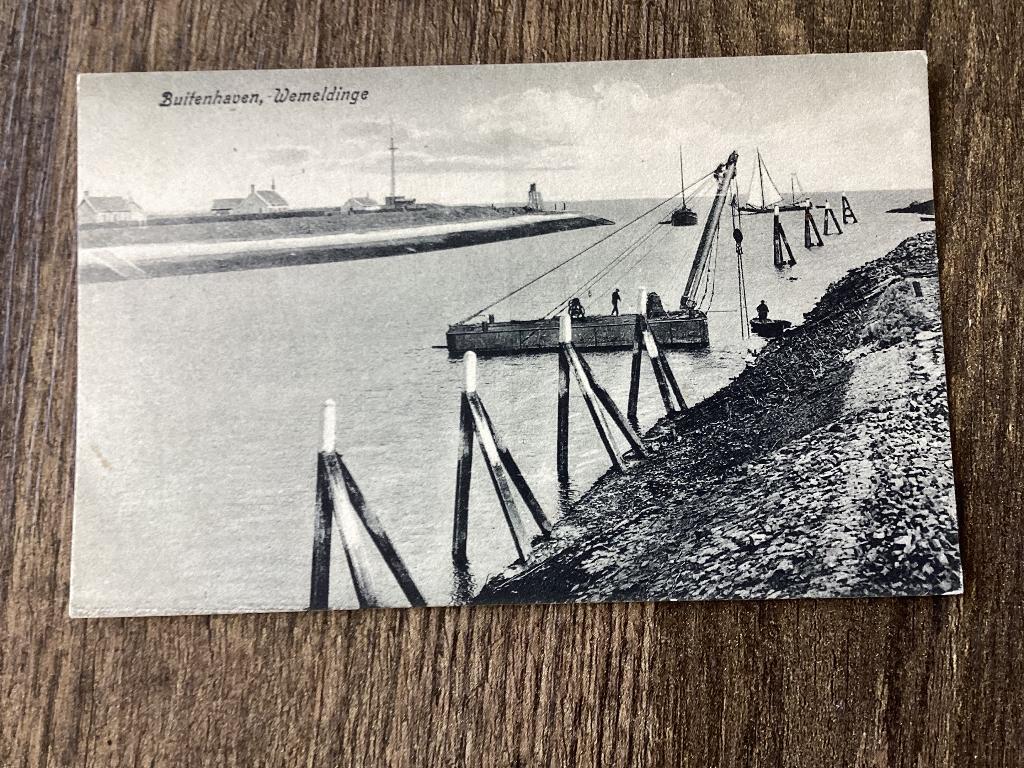 Wemeldinge.  Werkplatform met Hijblok., Ophalen of Verzenden, Voor 1920, Ongelopen, Zeeland