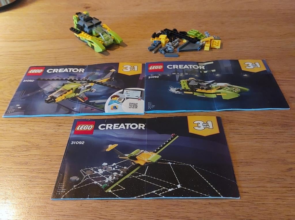 Lego Creator, set 31092, Helikopter Avontuur 3-in-1, Ophalen, Lego, Compleet, Zo goed als nieuw