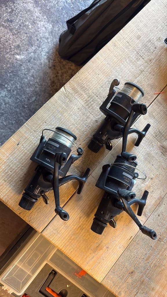 3 Shimano Aero Baitrunener 6010, Ophalen of Verzenden, Gebruikt, Molen