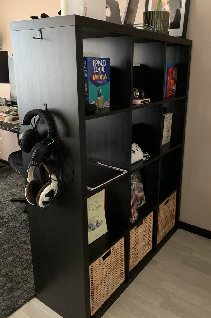 Kallax 3x4 inclusief 3 manden, Ophalen, Gebruikt