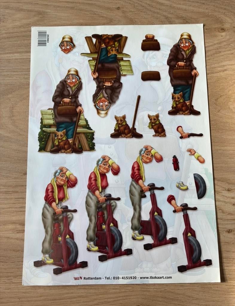 3D knipvel 50 jaar Sarah, Ophalen, Nieuw, Knipvel