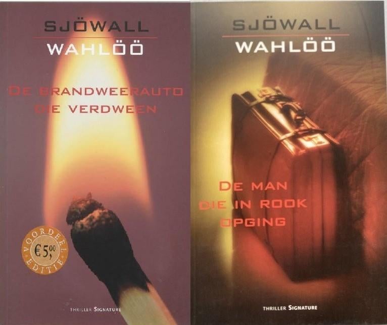 2x Sjöwall/Wahlöö: De brandweerauto die verdween en ...., Boeken, Detectives, Ophalen of Verzenden, Gelezen, Sjöwall/Wahlöö