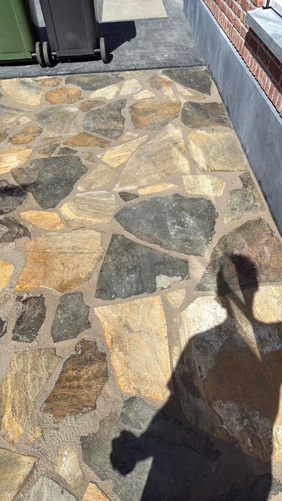 Flagstones 10m2, Tuin en Terras, Tegels en Klinkers, Ophalen, Zo goed als nieuw, Natuursteen, Terrastegels