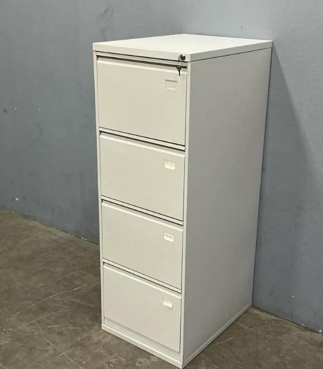 archiefkast bisley 4 lades, 100 tot 150 cm, Zo goed als nieuw, Met slot, Metaal