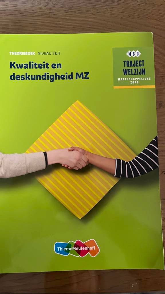 Kwaliteit en deskundigheid MZ, Ophalen of Verzenden, Zo goed als nieuw, Overige niveaus