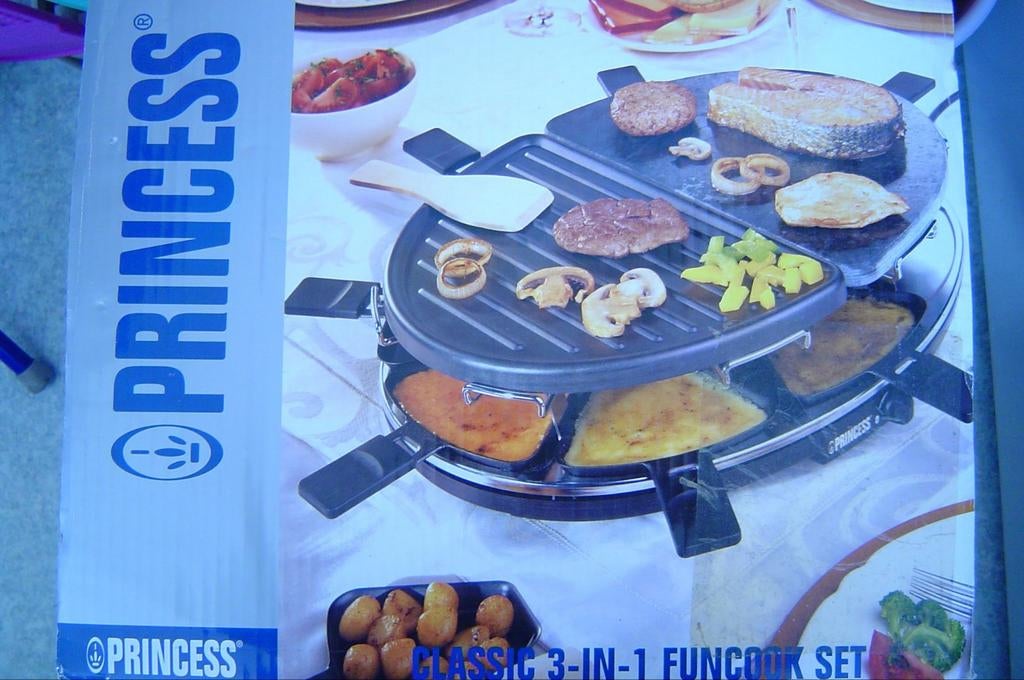 Princess Classic 3-in-1 Fun Cook Set, 8-persoons, Witgoed en Apparatuur, Gourmetstellen, Ophalen of Verzenden, Zo goed als nieuw