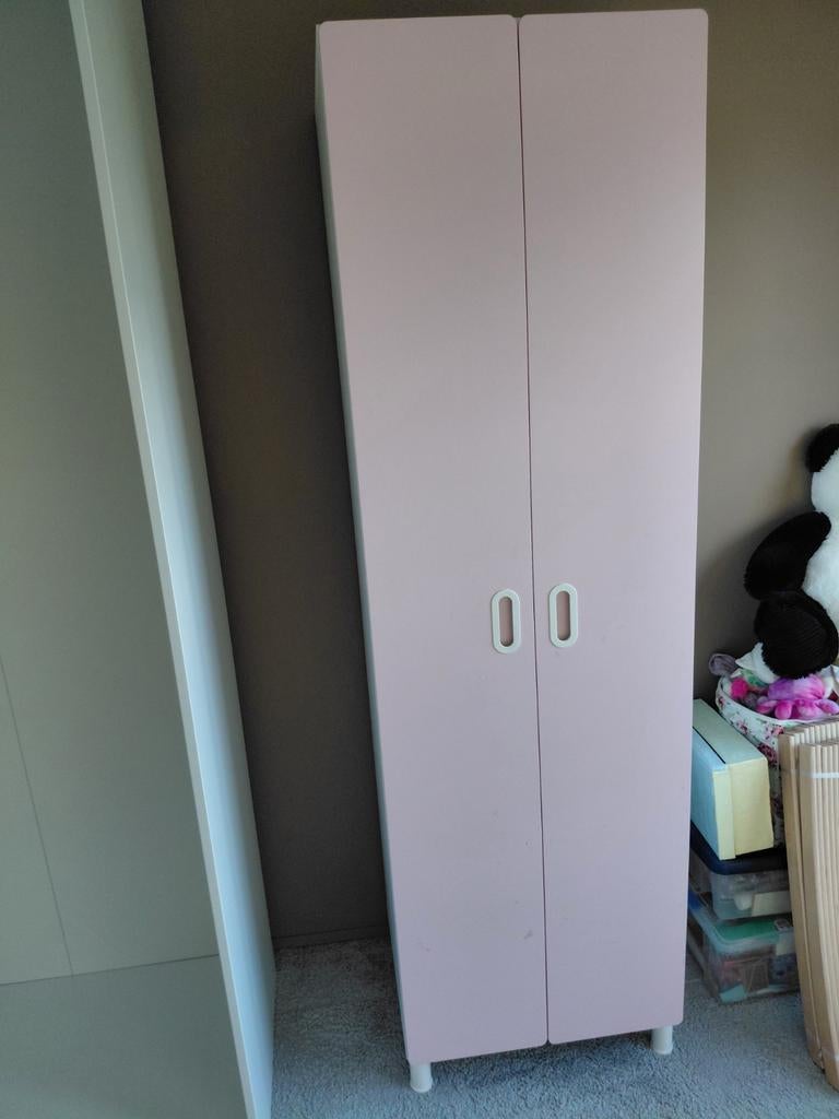 Ikea Kledingkast voor Kinderkamer - Roze (202x60x51 cm), Huis en Inrichting, Kasten | Kledingkasten, Ophalen, Met deur(en), Gebruikt