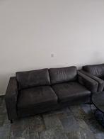 Vilares 2,5-zitsbank microleder Dakota Antraciet, Driepersoons, 75 tot 100 cm, Ophalen of Verzenden, Zo goed als nieuw