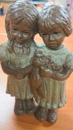 Geert Kunen meisjes met pop handgemaakt gesigneerd, Ophalen of Verzenden