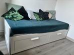 IKEA Brimnes slaapbank 160x90 cm met 2 matrassen, Huis en Inrichting, Slaapkamer | Slaapbanken, Ophalen, Gebruikt, Wit, Tweepersoons