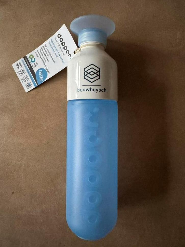 Dopper drinkfles cool blue 450 ml met logo NIEUW, Ophalen of Verzenden, Nieuw