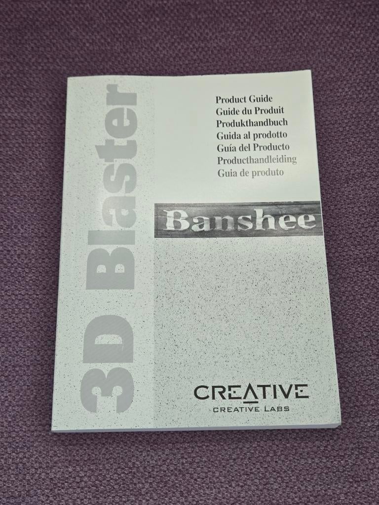 Creative 3D Blaster Banshee Manual Handleiding, Ophalen of Verzenden, Gebruikt, Overige chipsets
