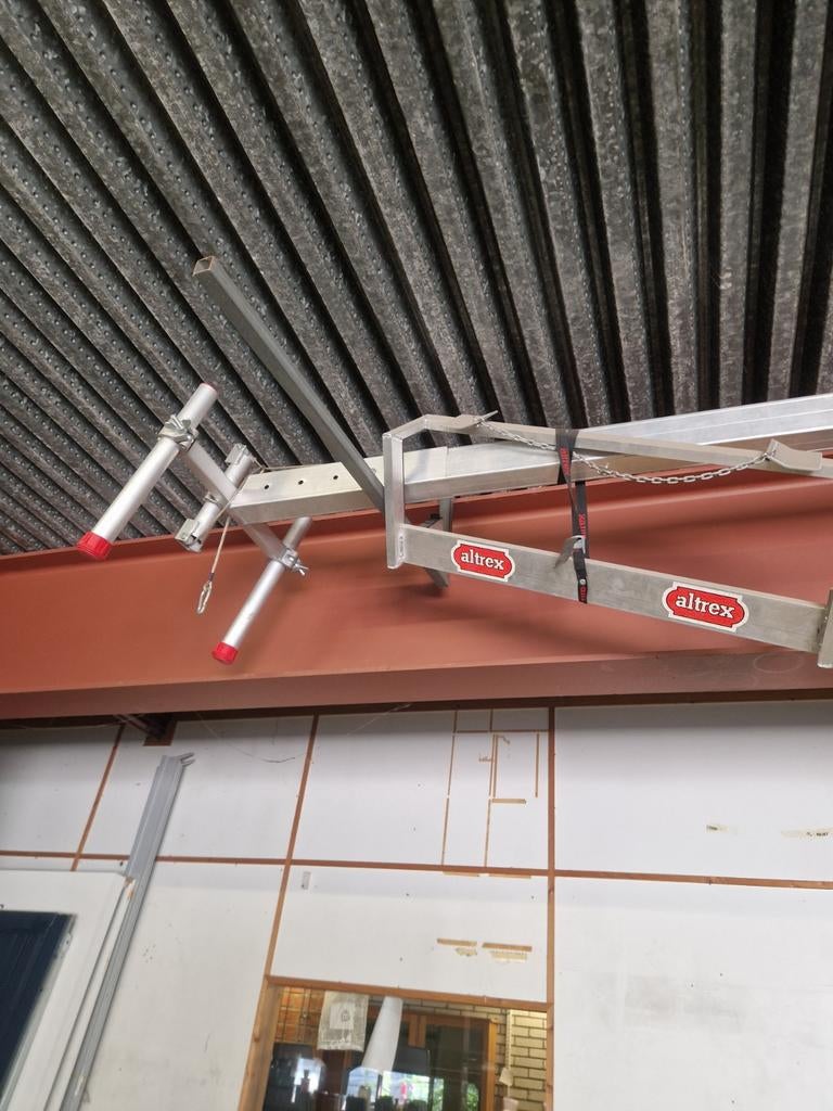 Gevel ridder altrex voor zonneschermen montage, Ophalen, Zo goed als nieuw, 4 meter of meer
