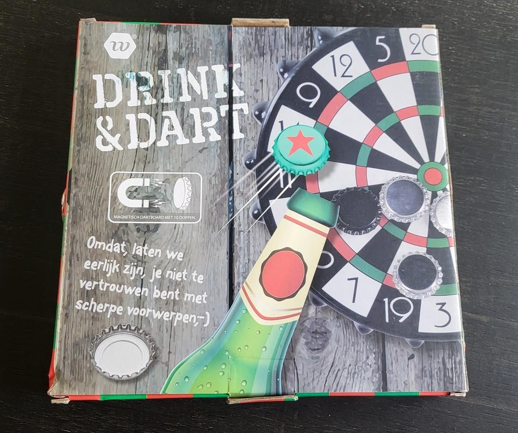 Nieuw Bierdop Dartspel - Drink & Dart Magnetisch, Hobby en Vrije tijd, Gezelschapsspellen | Bordspellen, Ophalen of Verzenden