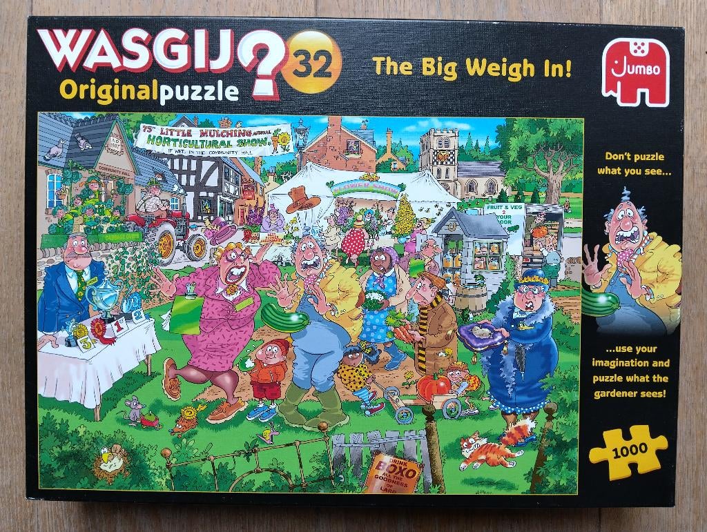 Wasgij Original 32: The Big Weigh In - 1000 stukjes, Ophalen, 500 t/m 1500 stukjes, Zo goed als nieuw, Legpuzzel