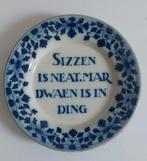 Delfts blauw bord van makkum Tichelaar, Antiek en Kunst, Ophalen of Verzenden