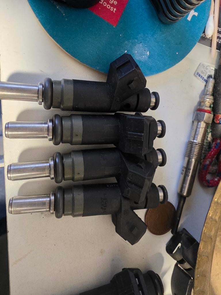 BMW N42/N45/N46 Injectoren - Set van 4, Auto-onderdelen, Brandstofsystemen, Ophalen of Verzenden, Gebruikt, BMW