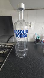 Grote Absolut Vodka Fles 4,5 Liter - Decoratie/Spaarvarken, Gebruikt, Overige kleuren, Ophalen of Verzenden, Glas
