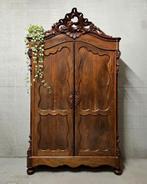 Antieke XL brocante Biedermeier kuifkast vintage meidenkast, Ophalen of Verzenden