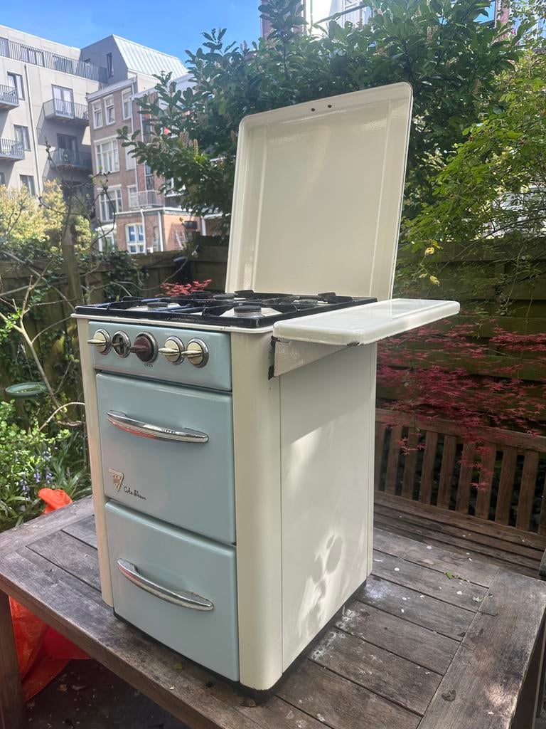 Vintage ATAG Cote d'Azur Gasfornuis - Retro Design, Witgoed en Apparatuur, Fornuizen, Ophalen, Gebruikt, 4 kookzones, Gas