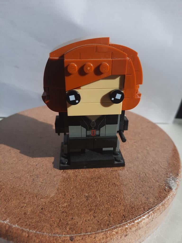 Lego brickhead Natasha Romanov black widow zonder doos, Ophalen of Verzenden, Gebruikt, Complete set, Lego