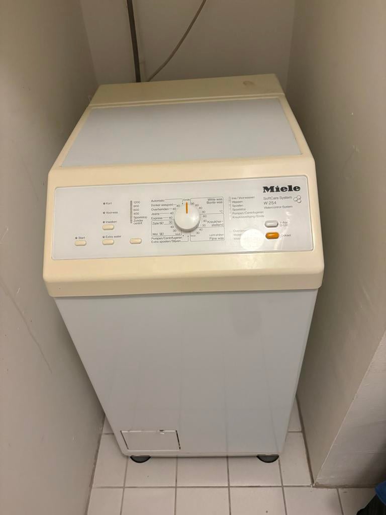 Miele W254 bovenlader wasmachine, Witgoed en Apparatuur, Wasmachines, Ophalen, Gebruikt, Minder dan 85 cm, Bovenlader