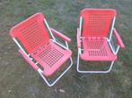 Kinderstoeltjes vintage antiek inklapbaar 2 stuks, Caravans en Kamperen, Kampeermeubelen, Ophalen, Zo goed als nieuw, Campingstoel