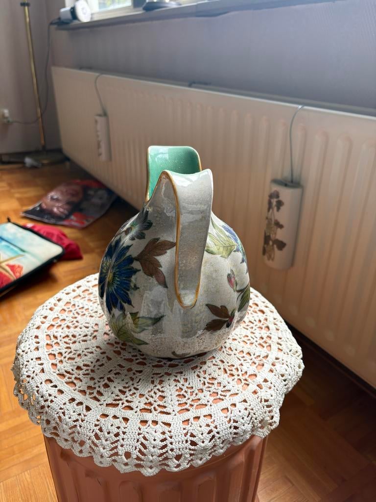 Vintage schenkkan Plateel Zuid Holland, Ophalen of Verzenden