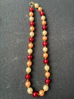 Ketting met gekleurde kralen, Ophalen of Verzenden, Gebruikt, Overige kleuren, Overige materialen