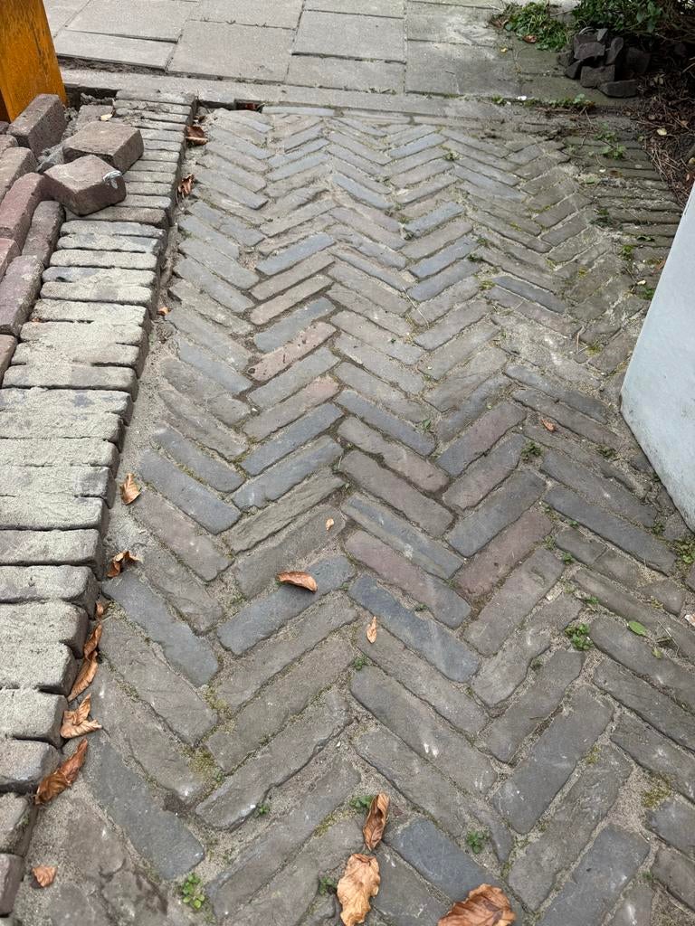 Oude hard gebakken klinkers, Ophalen, Overige materialen, Gebruikt, Klinkers