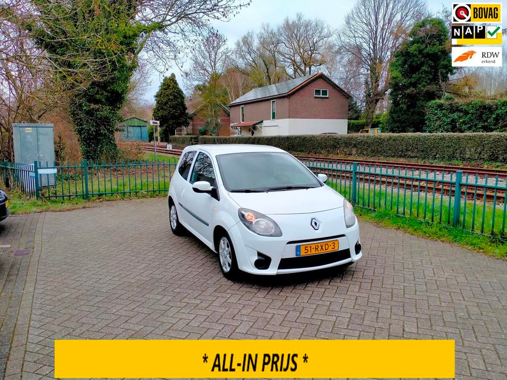 Renault Twingo 1.2-16V Collection airco L.M. velgen ALLINPRI, Auto's, Gebruikt, 4 cilinders, 4 stoelen, Wit