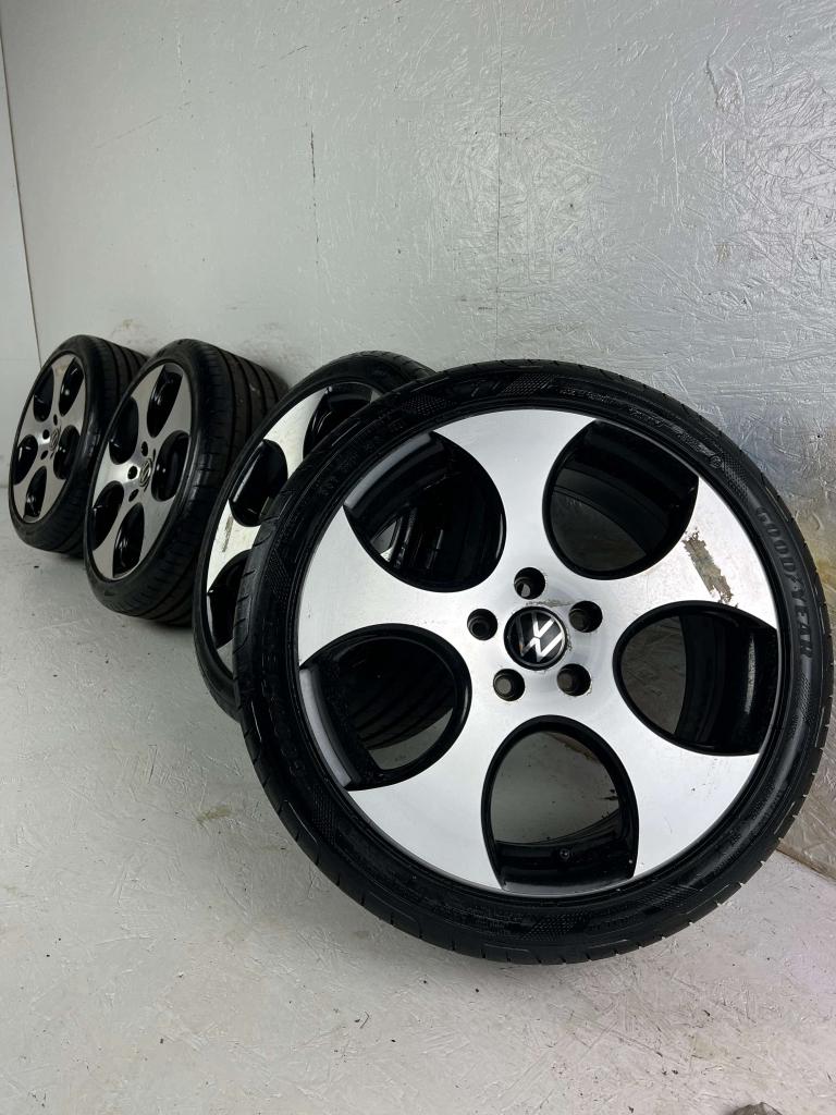 Originele Volkswagen Golf 6 Detroit velgen 18" 5x112 zomer, Auto-onderdelen, Banden en Velgen, Niet ingevuld, 18 inch, Gebruikt