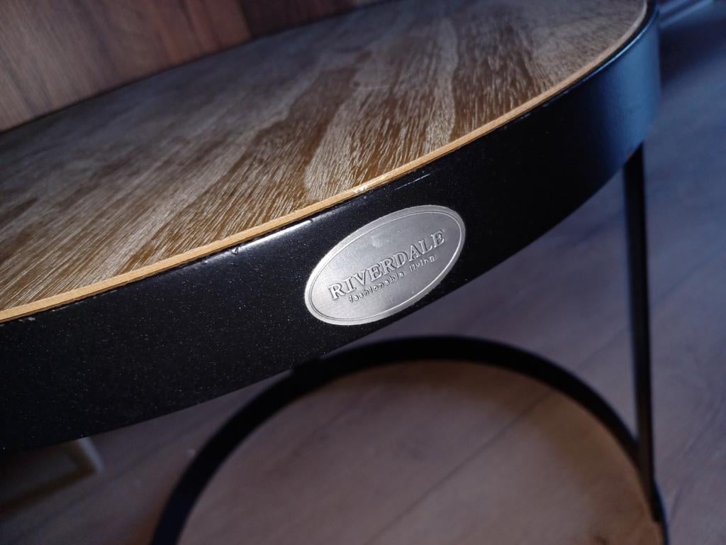 Bijzettafel riverdale, Huis en Inrichting, Tafels | Salontafels, Ophalen, 50 tot 100 cm, Rond, 50 tot 100 cm