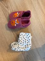2 setjes baby/dreumes slofjes in schattig kado doosje, Ophalen, Nieuw, Jongetje of Meisje, Slofjes