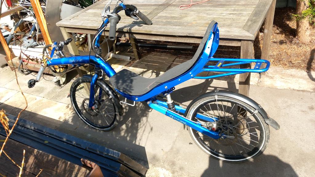 Challenge Hurricane 2x9 speed, Fietsen en Brommers, Ophalen, Gebruikt, Bovenstuur, Schijfrem