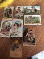 Vintage paaskaarten relief (8), Ophalen of Verzenden, Gebruikt