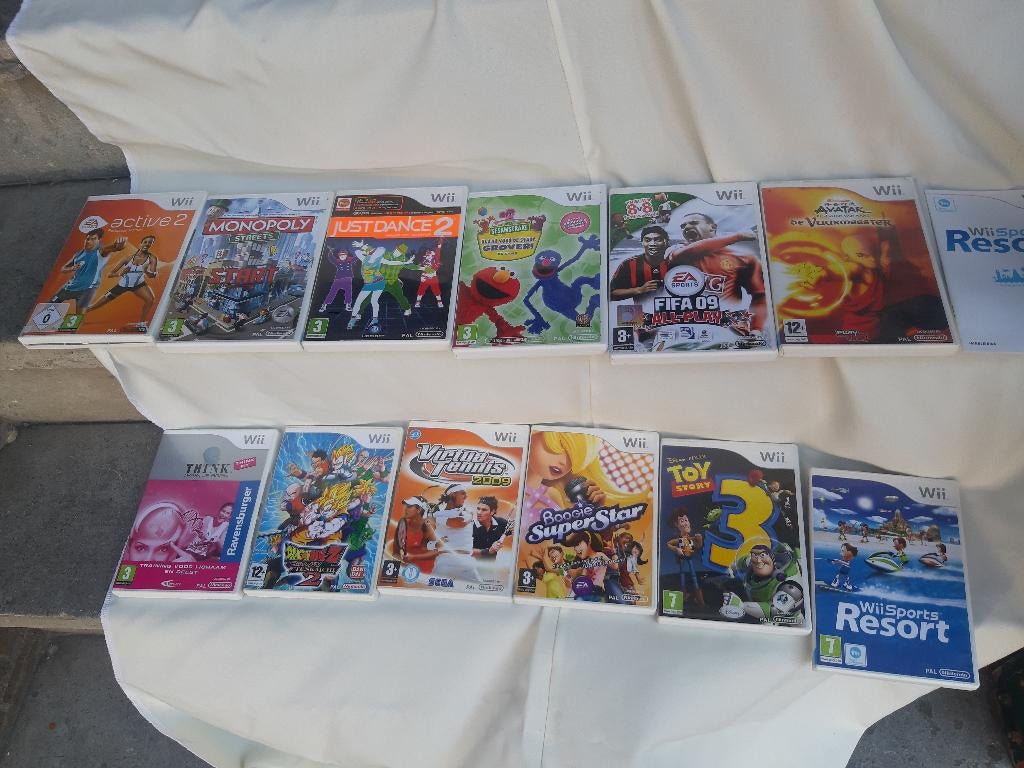 Dvd’s, Nintendo, WII games spelletjes, sport, denkspel, alle, Ophalen, 2 spelers, Eén computer, Zo goed als nieuw